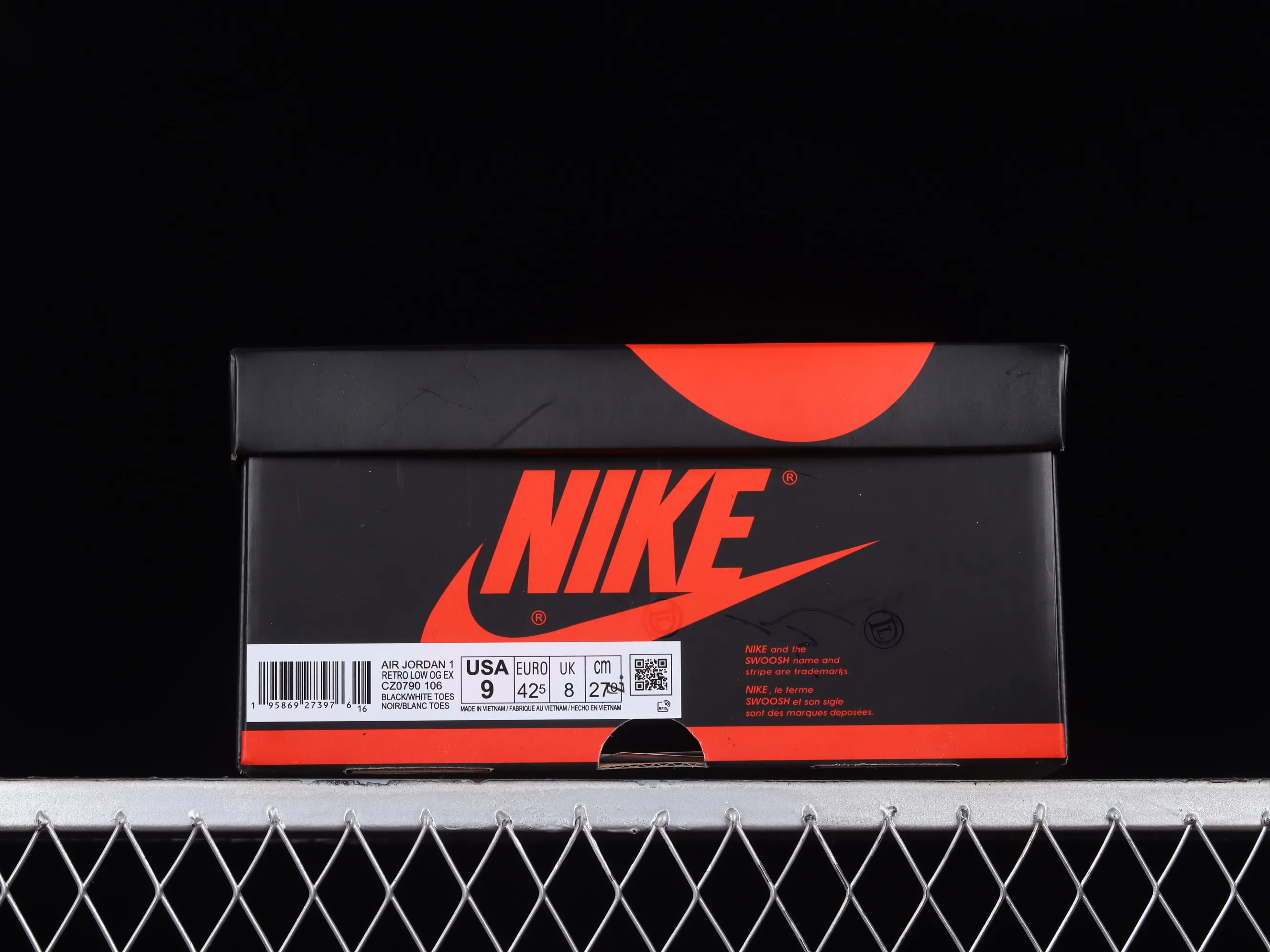 All categories Air Jordan Jordan series basketball shoes Air Jordan 1 Low Z version Air Jordan 1 Low AJ1 Joe 1 new black toe cultural and leisure sports sneakers CZ0790-106